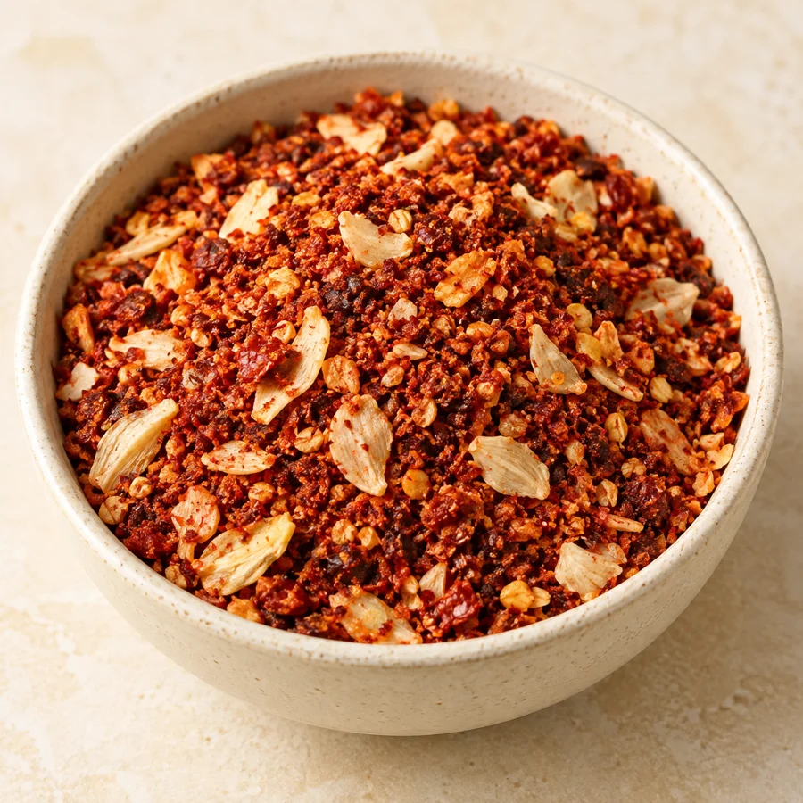 Illustrative Garlic Chilli Powder food photograph